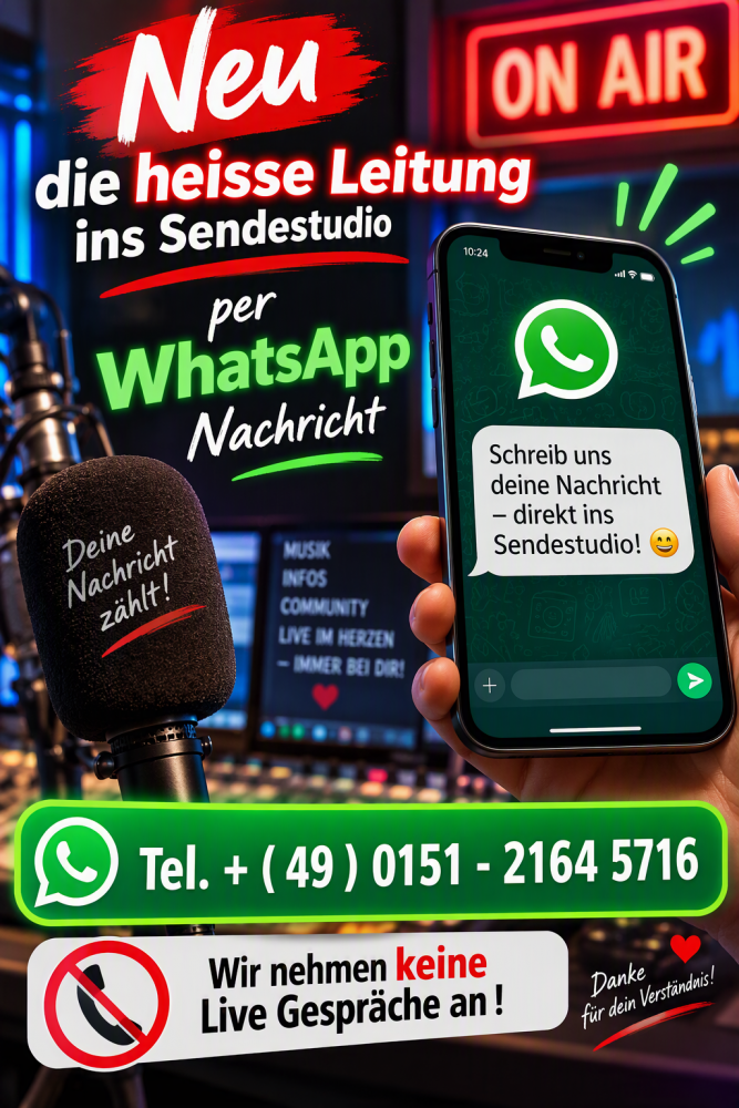 Unser Studionummer 0151 - 2164 5716